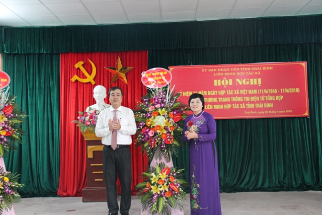 Liên minh Hợp tác xã tỉnh Thái Bình tổ chức kỷ niệm 73 năm ngày Hợp tác xã Việt Nam và khai trương Trang thông tin điện tử Liên minh Hợp tác xã tỉnh