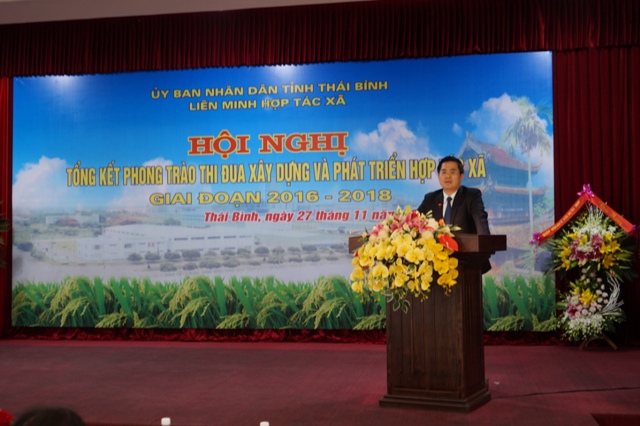 Đ/c Nguyễn Hoàng Giang - Phó Chủ tịch UBND tỉnh phát biểu chỉ đạo tại Hội nghị