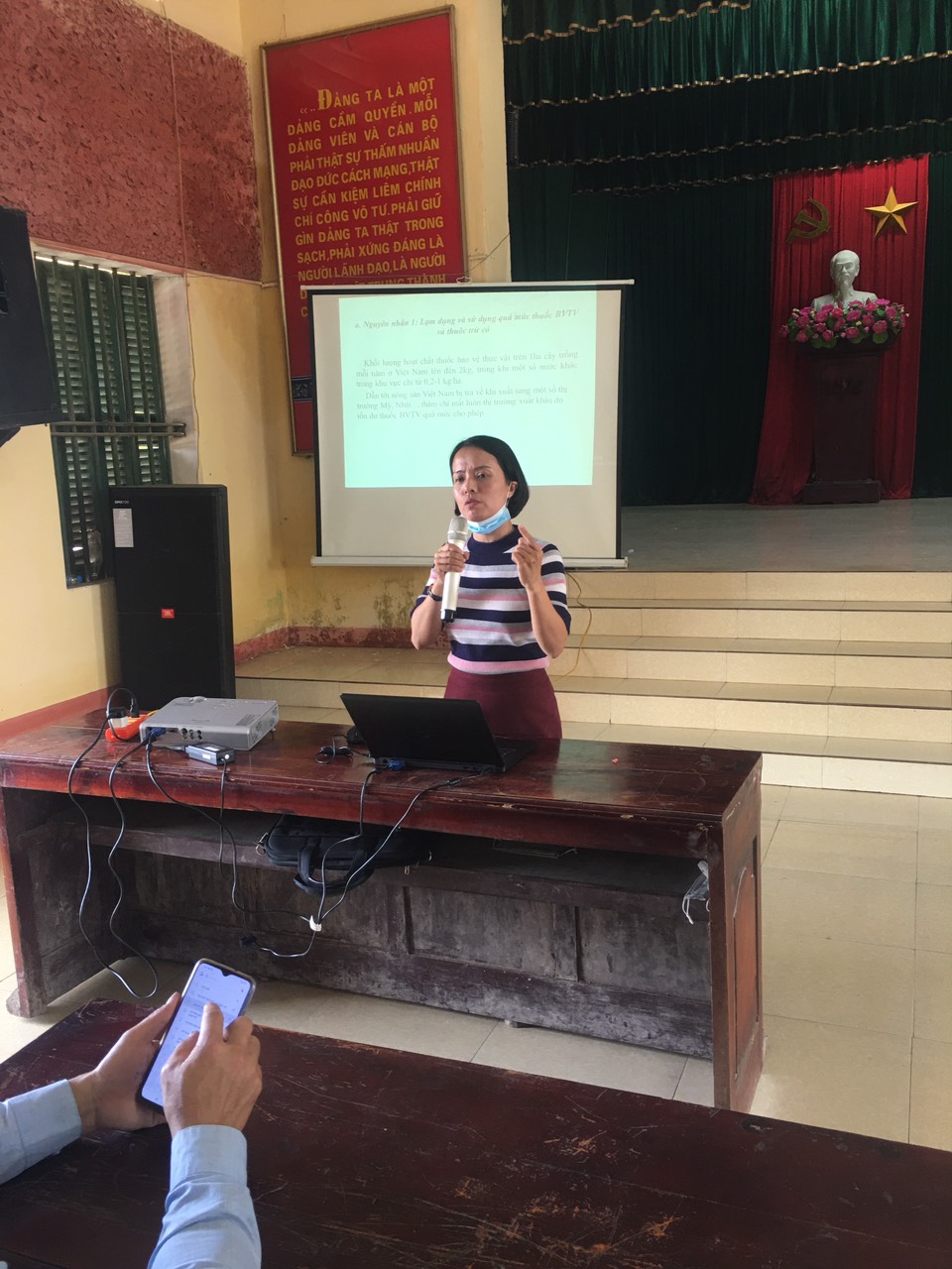Tập huấn tuyên truyền về công tác bảo vệ môi trường nông thôn tại  xã Điệp Nông, huyện Hưng Hà