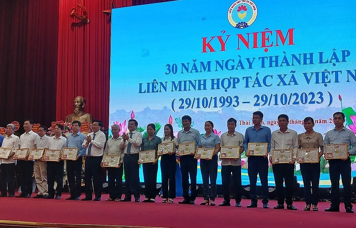 Liên minh Hợp tác xã tỉnh Thái Bình tổ chức kỷ niệm 30 năm thành lập Liên minh hợp tác xã Việt Nam