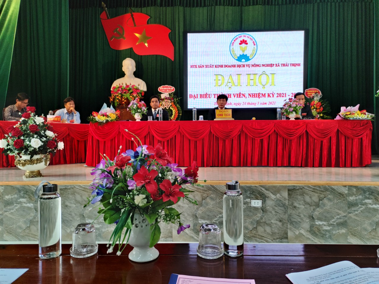 Hợp tác xã sản xuất kinh doanh dịch vụ nông nghiệp Thái Thịnh tổ chức Đại hội nhiệm kỳ 2021 - 2026